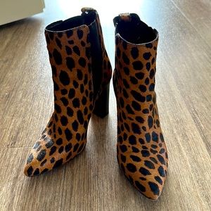 Vince Camuto leopard bootie